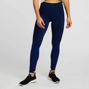 Soulcycle x LNDR High Waisted Motion Blue Leggings